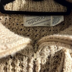 Cozy 90s Zip-Up Sweater